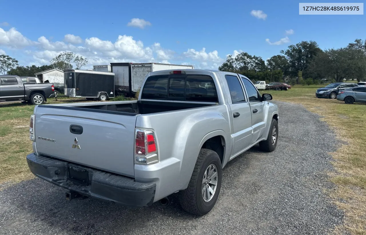 2008 Mitsubishi Raider Ls VIN: 1Z7HC28K48S619975 Lot: 78905984