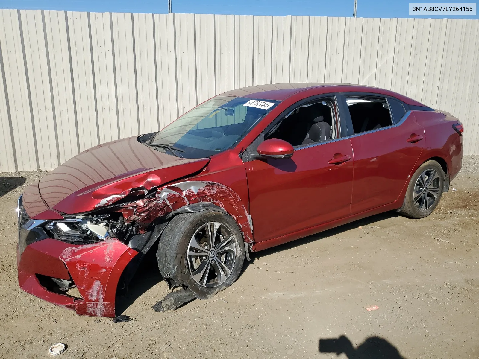 2020 Nissan Sentra Sv VIN: 3N1AB8CV7LY264155 Lot: 64707744