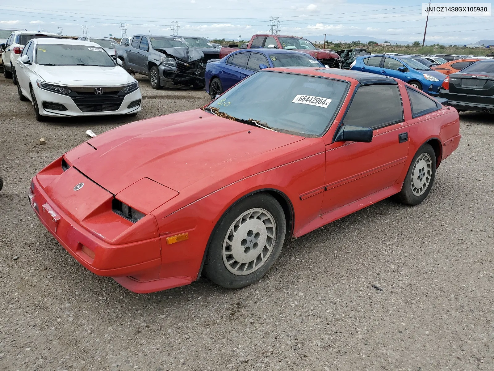 1986 Nissan 300Zx VIN: JN1CZ14S8GX105930 Lot: 66442964