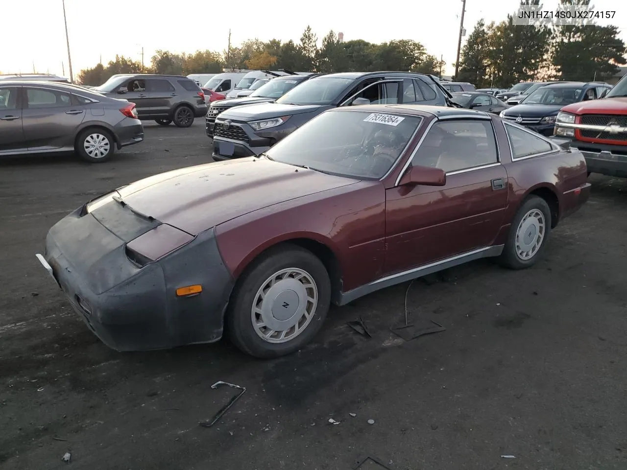 1988 Nissan 300Zx VIN: JN1HZ14S0JX274157 Lot: 75316364