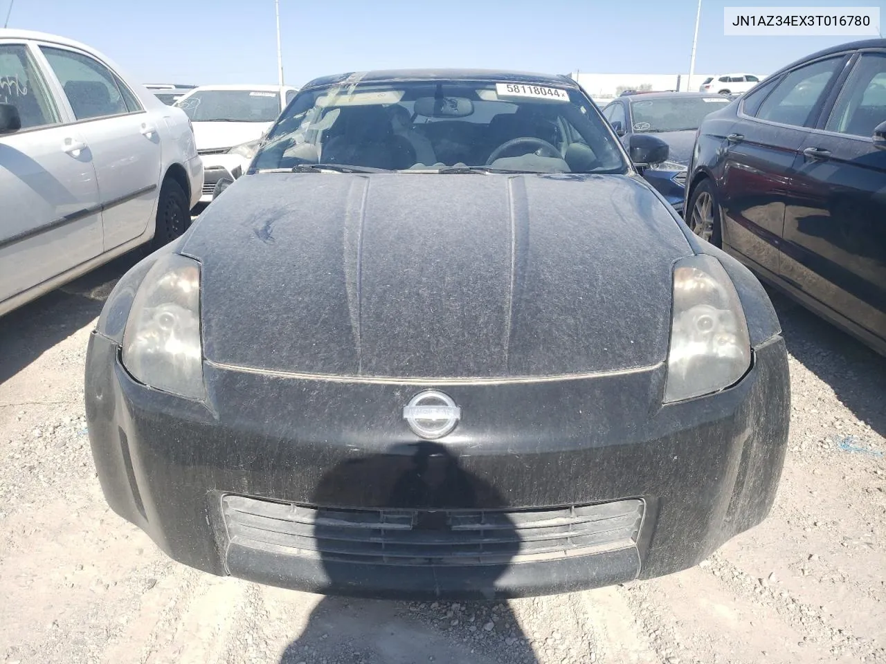 2003 Nissan 350Z Coupe VIN: JN1AZ34EX3T016780 Lot: 58118044