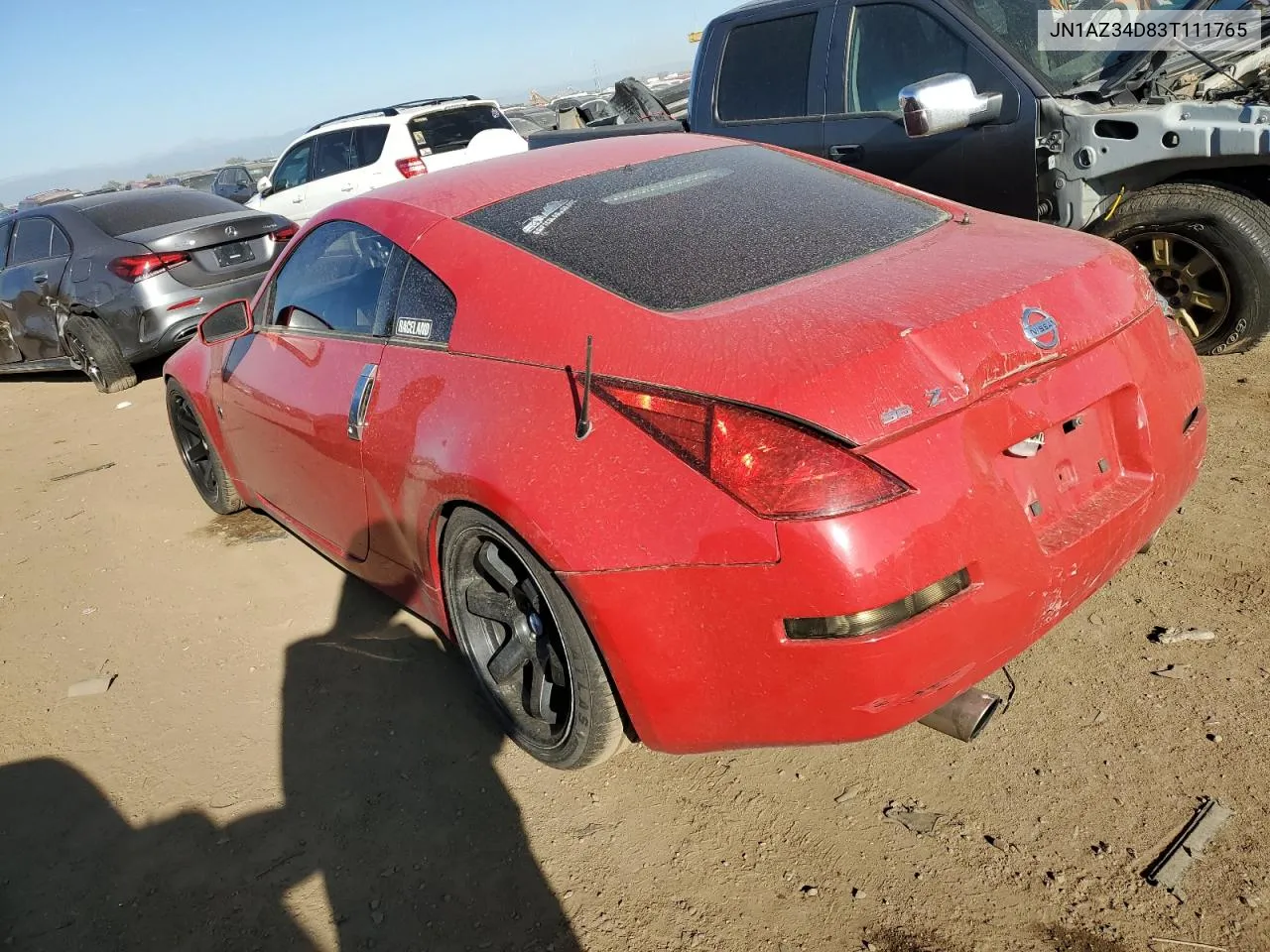 2003 Nissan 350Z Coupe VIN: JN1AZ34D83T111765 Lot: 71740864