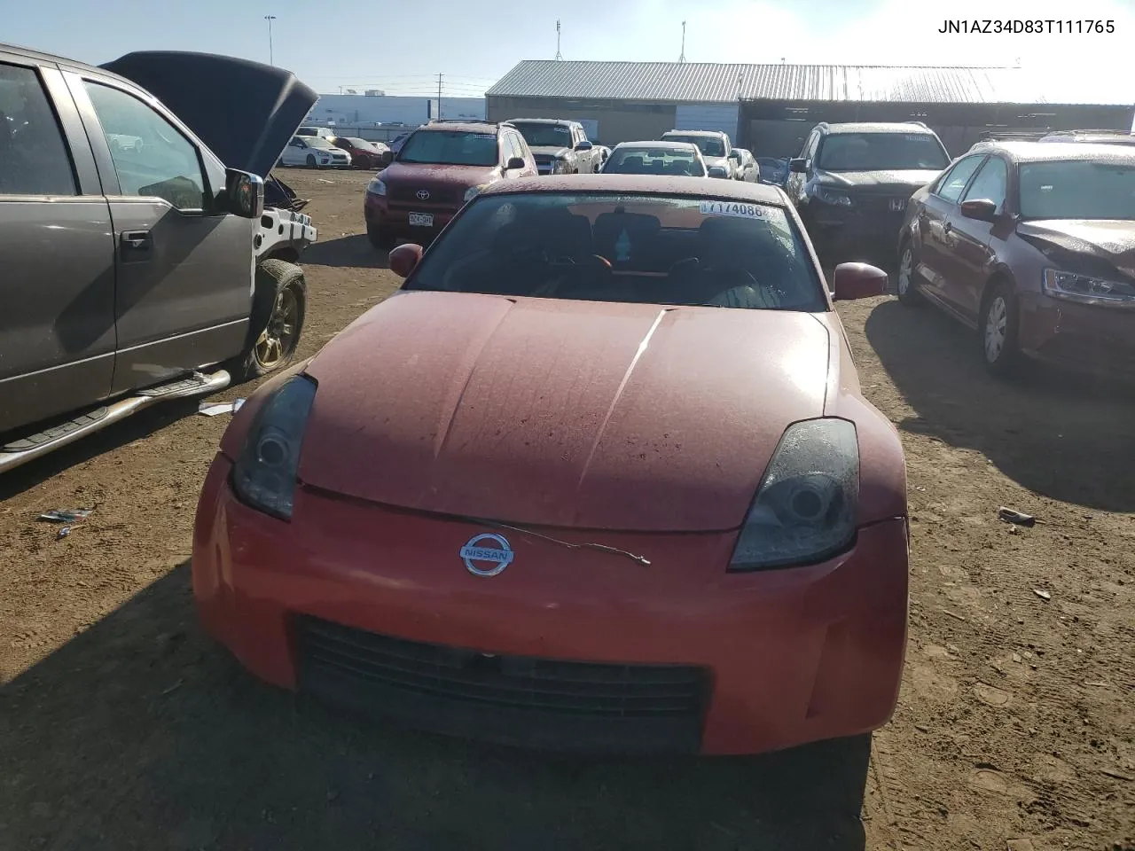 2003 Nissan 350Z Coupe VIN: JN1AZ34D83T111765 Lot: 71740864