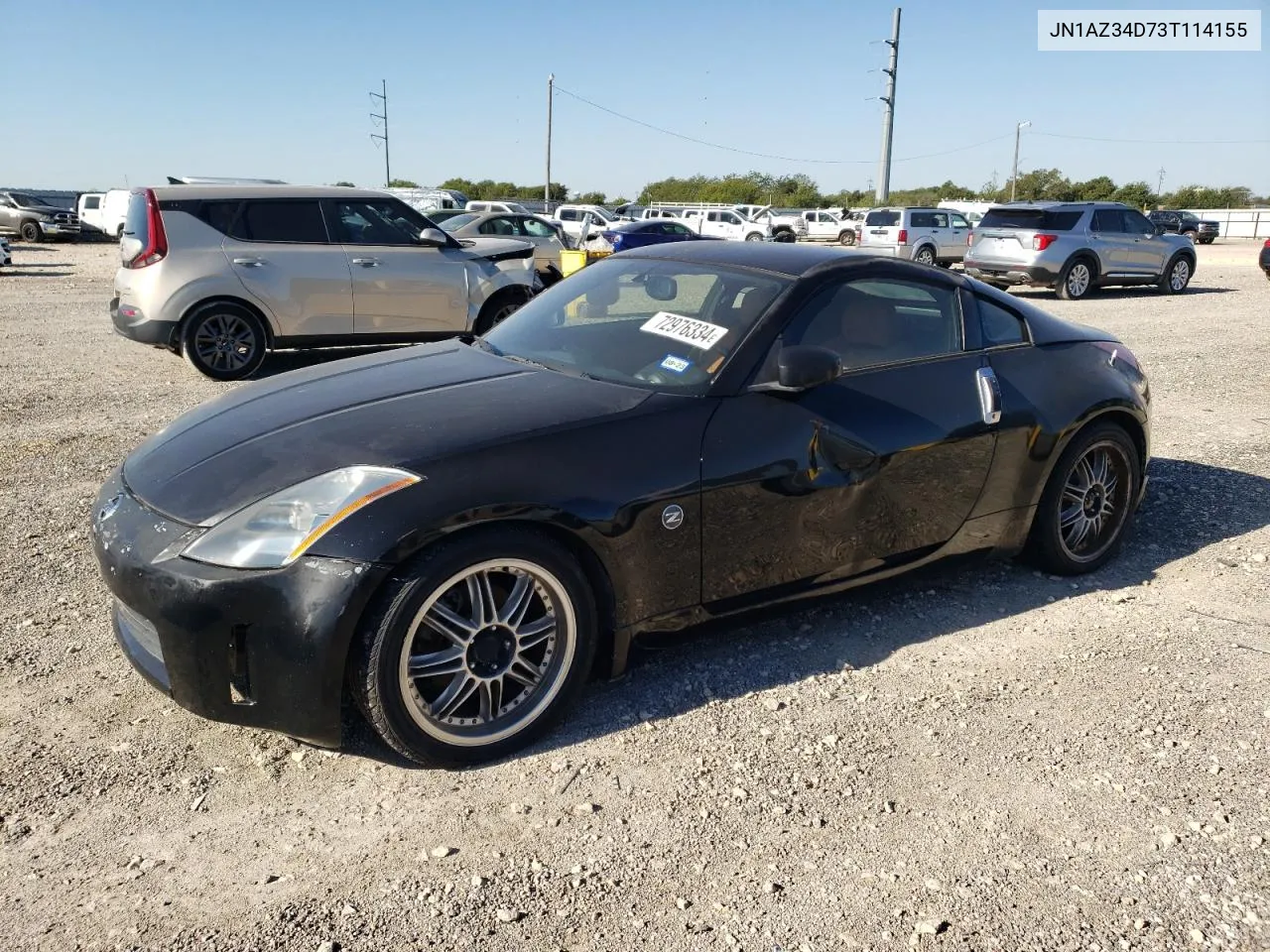 2003 Nissan 350Z Coupe VIN: JN1AZ34D73T114155 Lot: 72976334