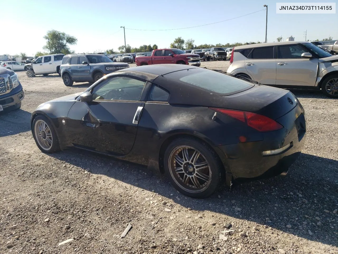 2003 Nissan 350Z Coupe VIN: JN1AZ34D73T114155 Lot: 72976334