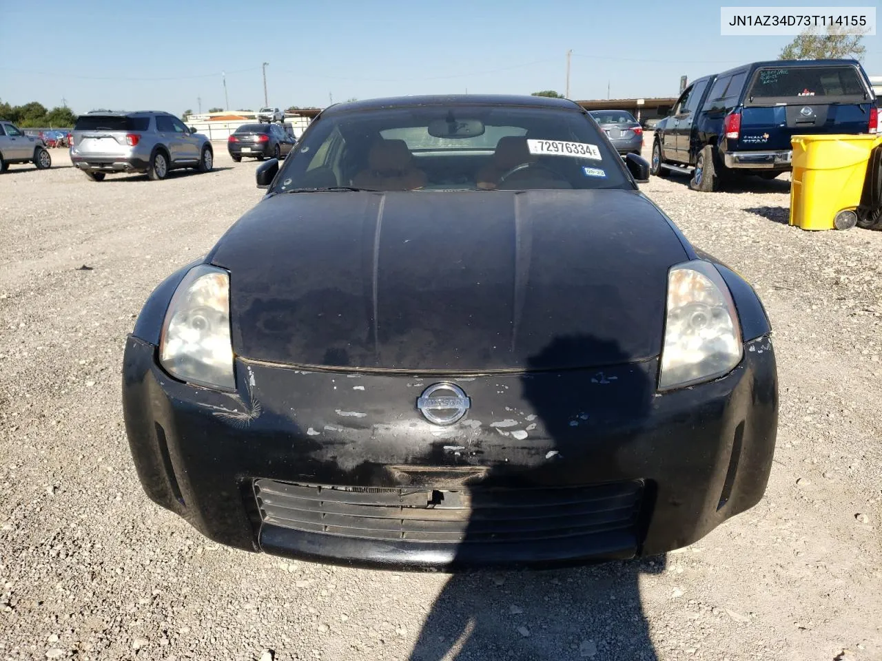 2003 Nissan 350Z Coupe VIN: JN1AZ34D73T114155 Lot: 72976334