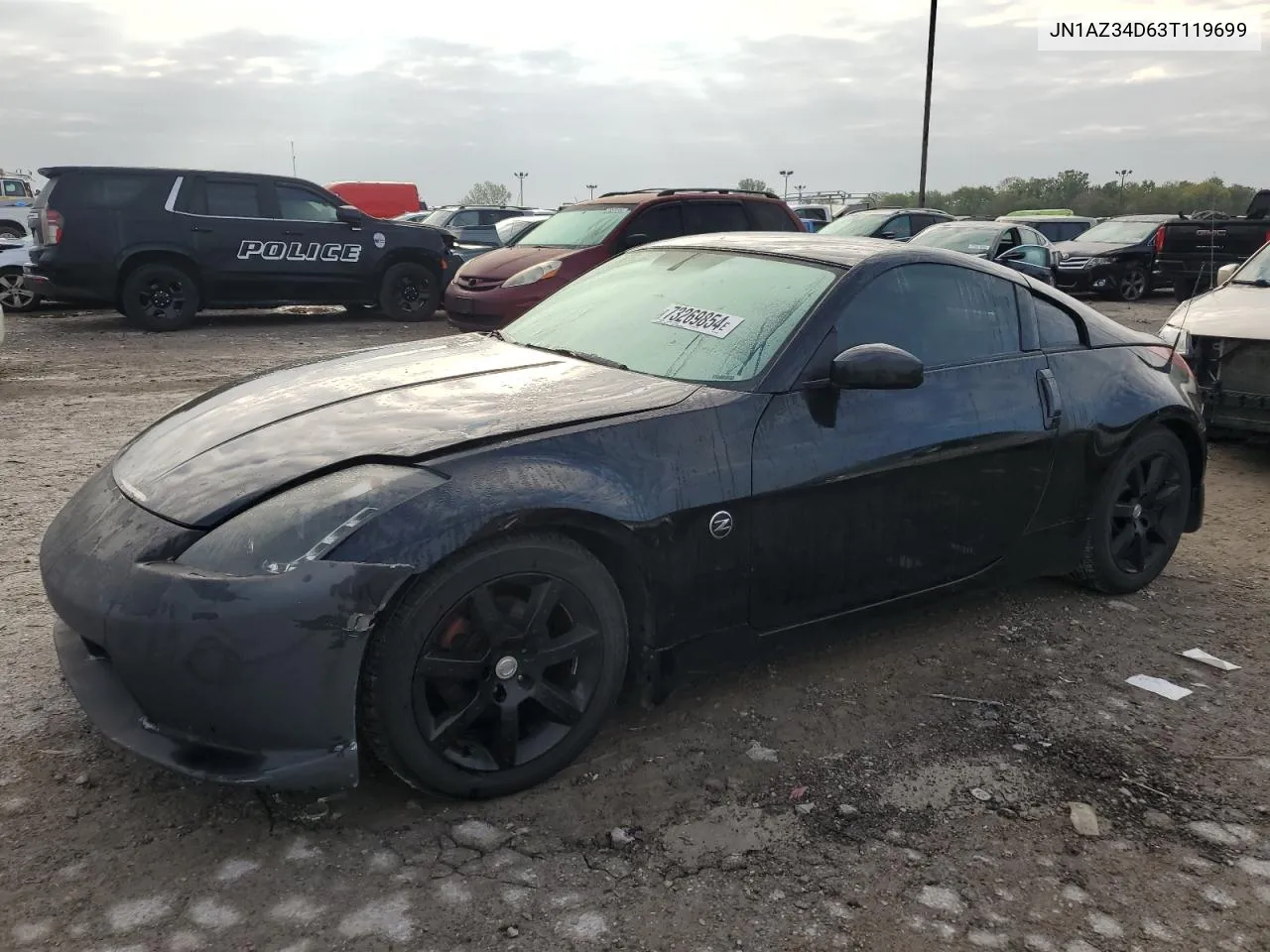 2003 Nissan 350Z Coupe VIN: JN1AZ34D63T119699 Lot: 73269854