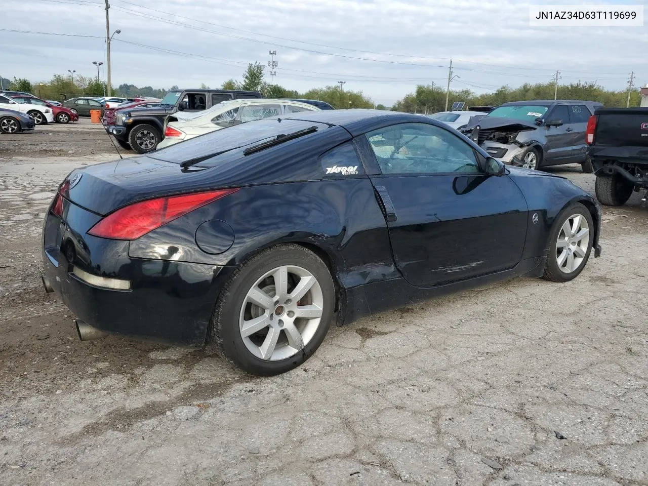 2003 Nissan 350Z Coupe VIN: JN1AZ34D63T119699 Lot: 73269854