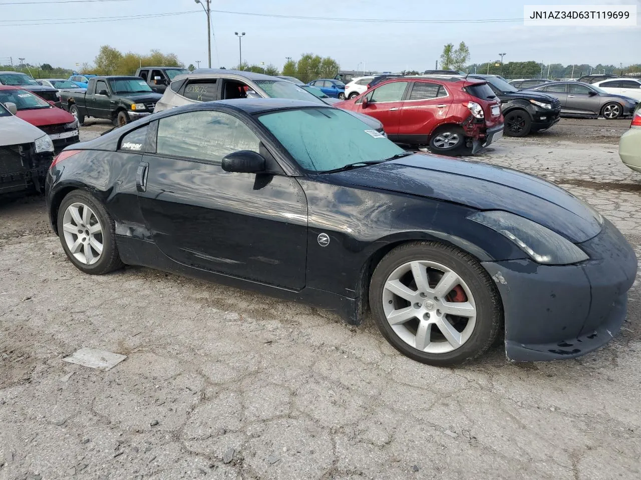 2003 Nissan 350Z Coupe VIN: JN1AZ34D63T119699 Lot: 73269854