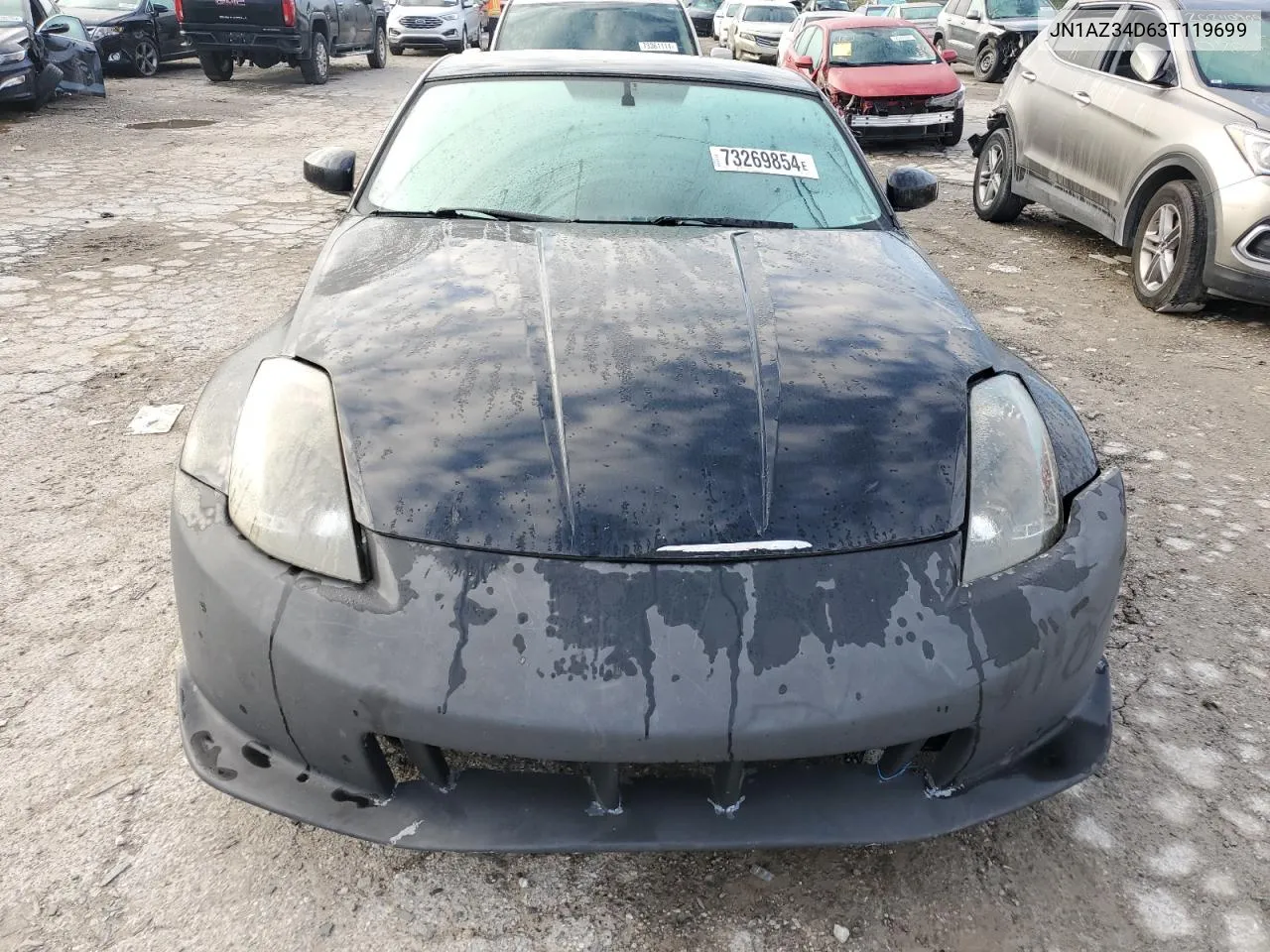 2003 Nissan 350Z Coupe VIN: JN1AZ34D63T119699 Lot: 73269854