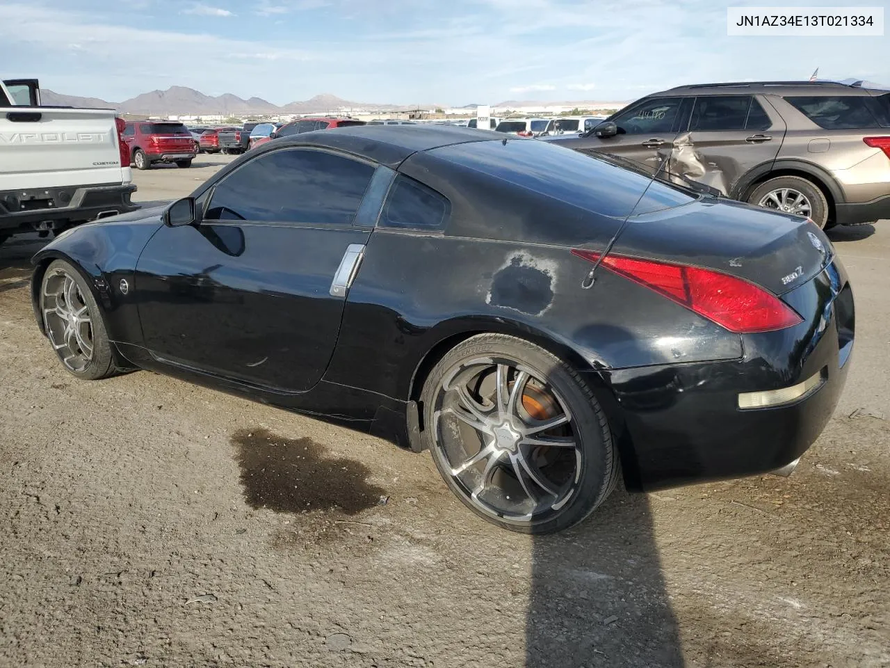 2003 Nissan 350Z Coupe VIN: JN1AZ34E13T021334 Lot: 74322564