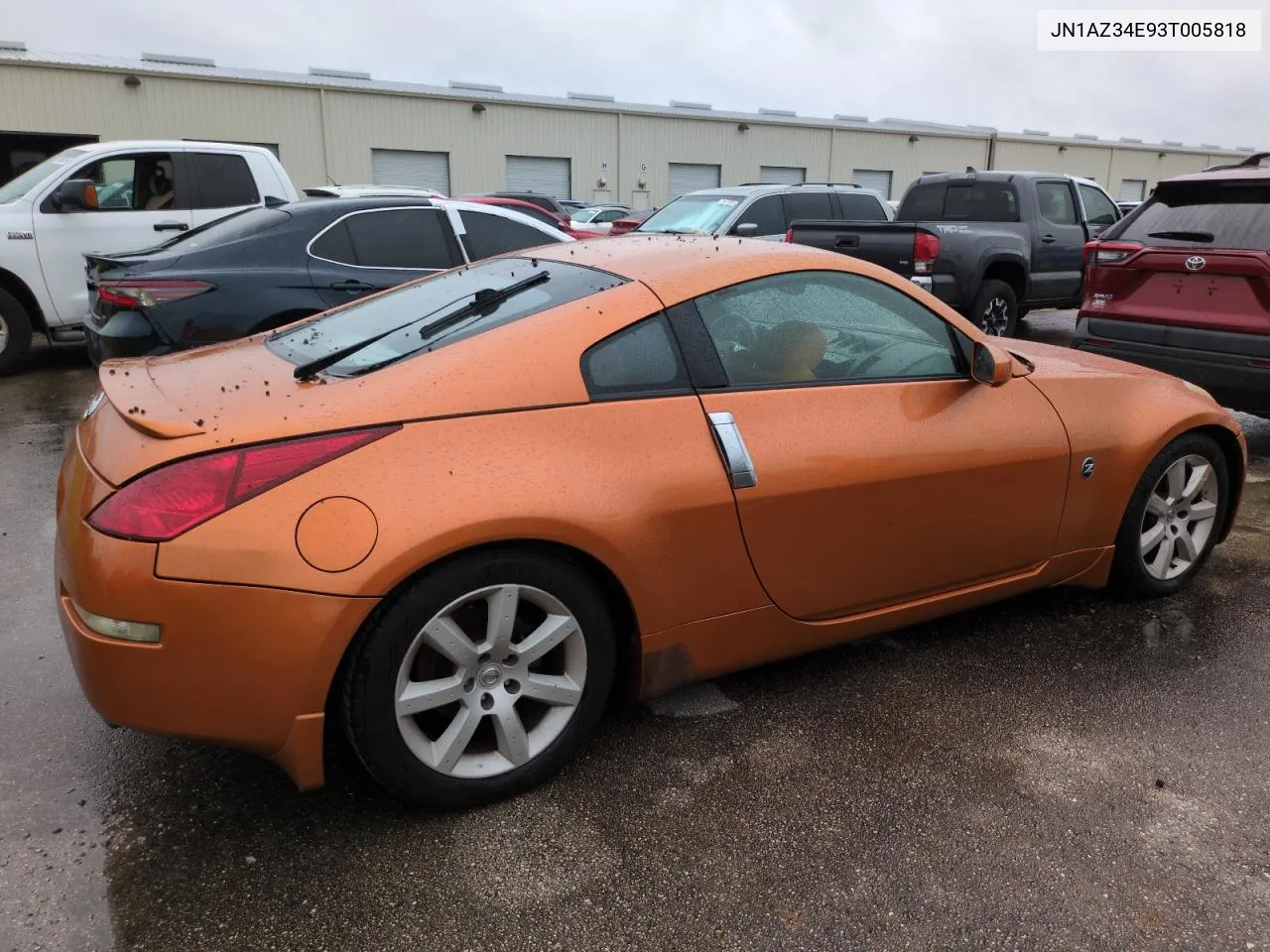 2003 Nissan 350Z Coupe VIN: JN1AZ34E93T005818 Lot: 74360084