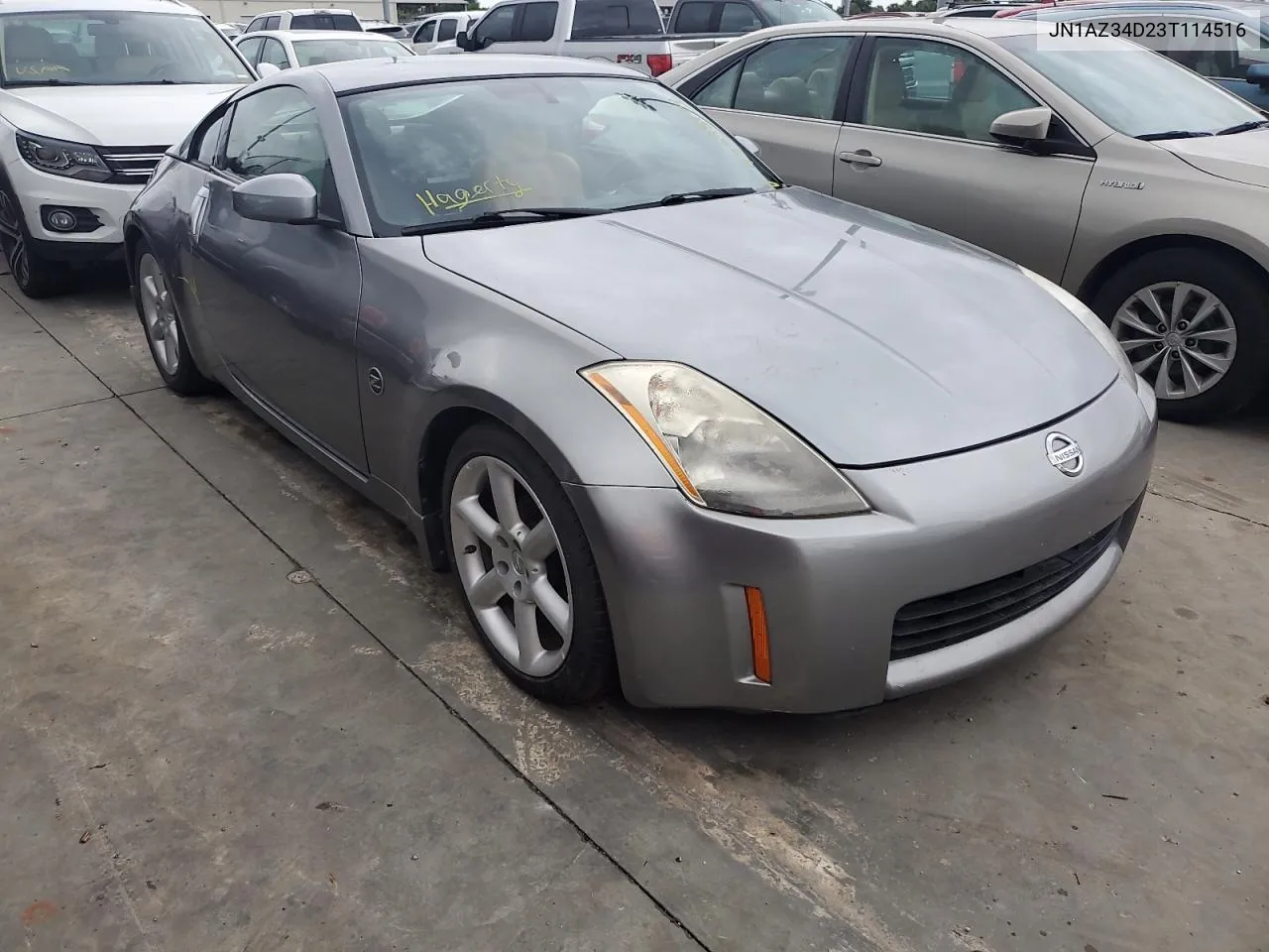 2003 Nissan 350Z Coupe VIN: JN1AZ34D23T114516 Lot: 75093774