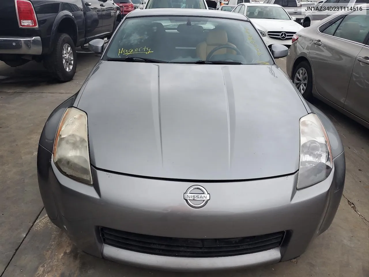 2003 Nissan 350Z Coupe VIN: JN1AZ34D23T114516 Lot: 75093774