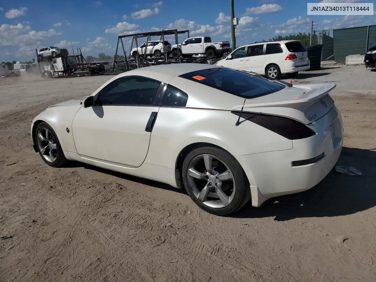 2003 Nissan 350Z Coupe VIN: JN1AZ34D13T118444 Lot: 78004754