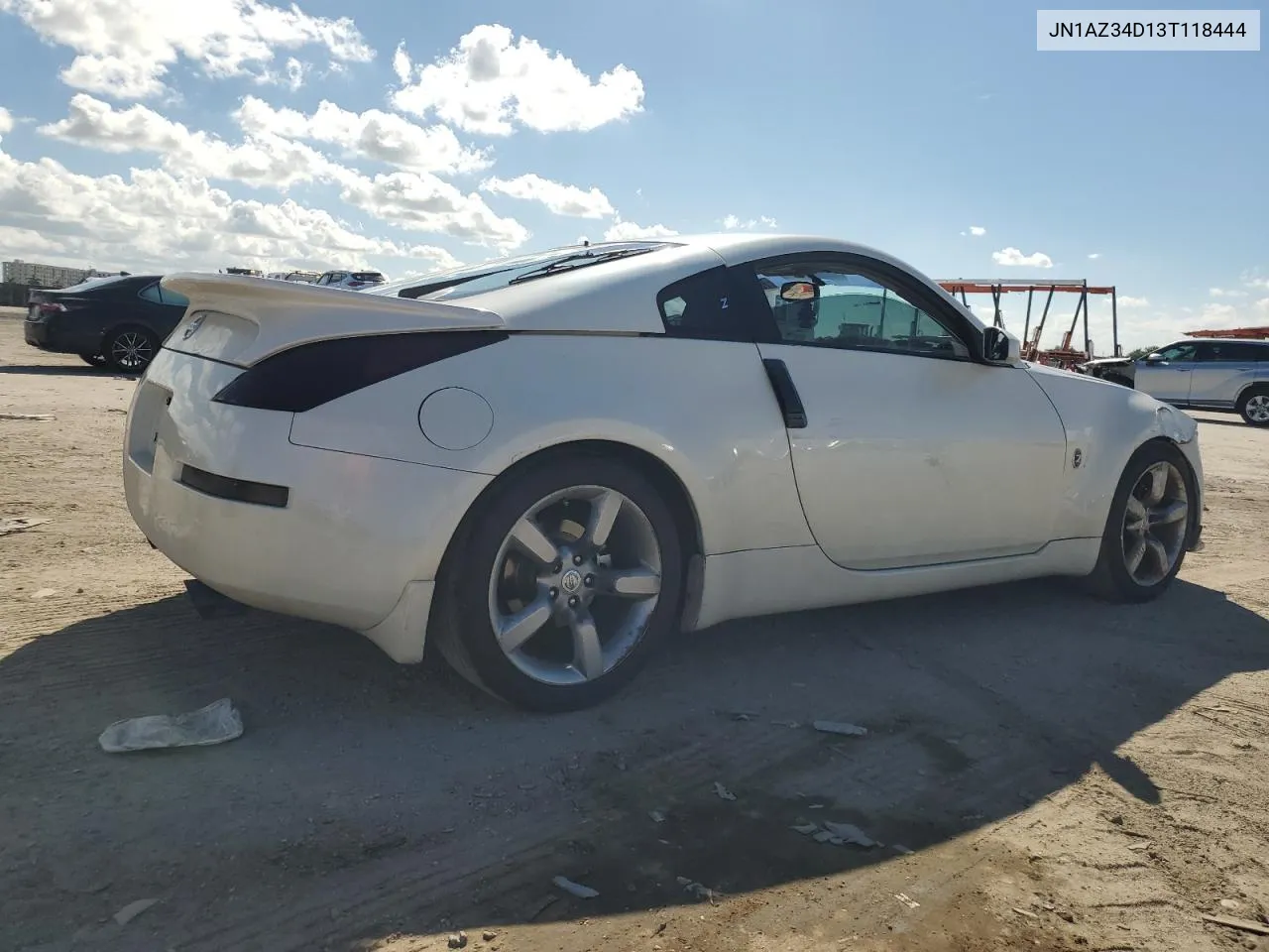 2003 Nissan 350Z Coupe VIN: JN1AZ34D13T118444 Lot: 78004754