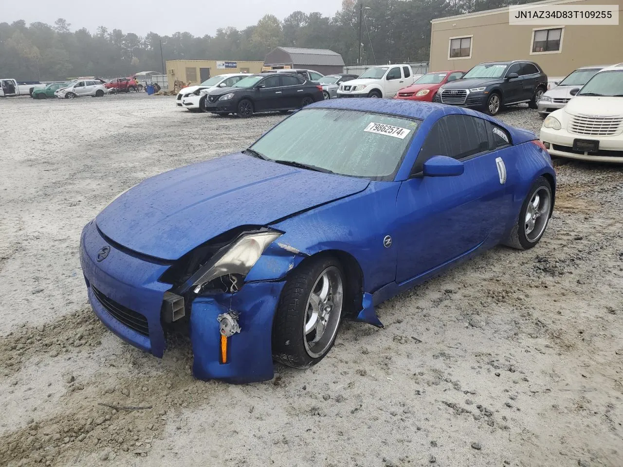 2003 Nissan 350Z Coupe VIN: JN1AZ34D83T109255 Lot: 79862574