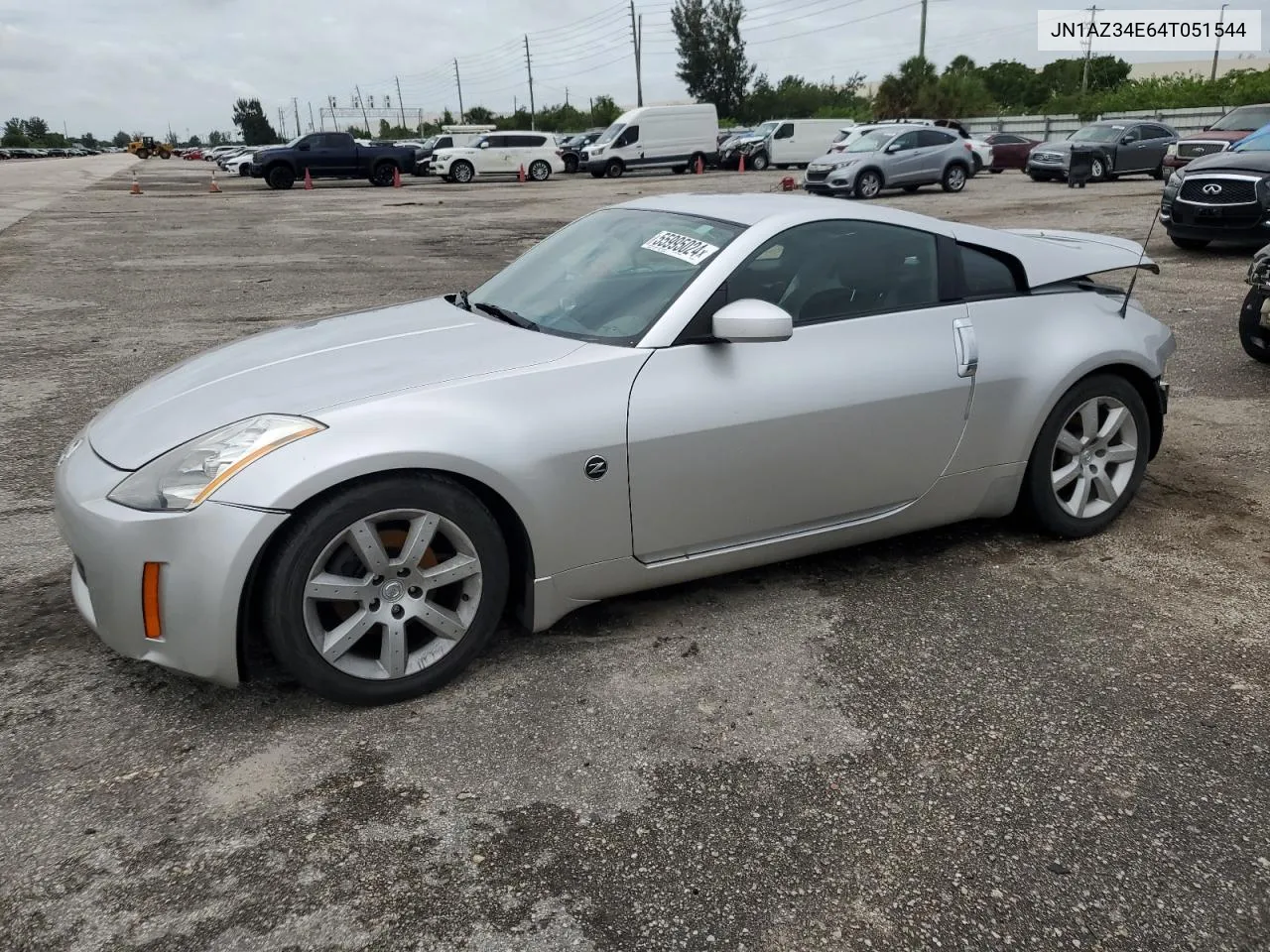 2004 Nissan 350Z Coupe VIN: JN1AZ34E64T051544 Lot: 55995024