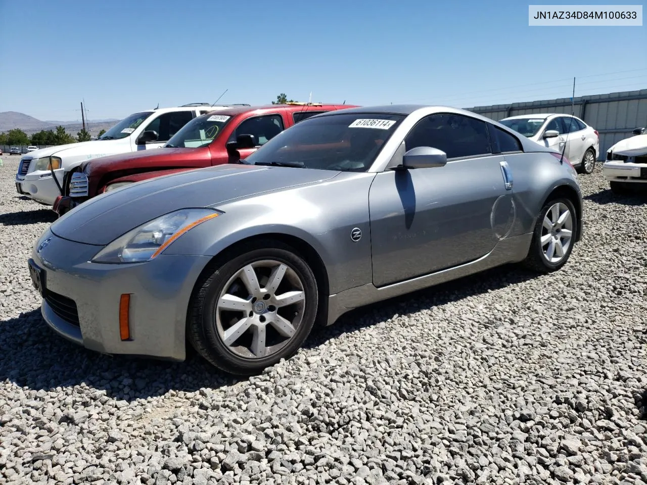 2004 Nissan 350Z Coupe VIN: JN1AZ34D84M100633 Lot: 61036114