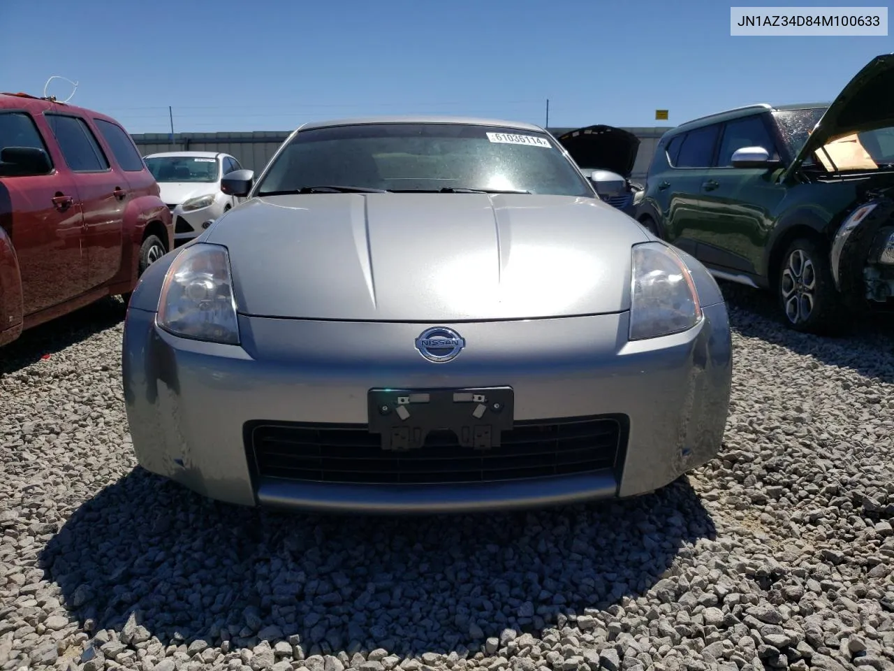 2004 Nissan 350Z Coupe VIN: JN1AZ34D84M100633 Lot: 61036114