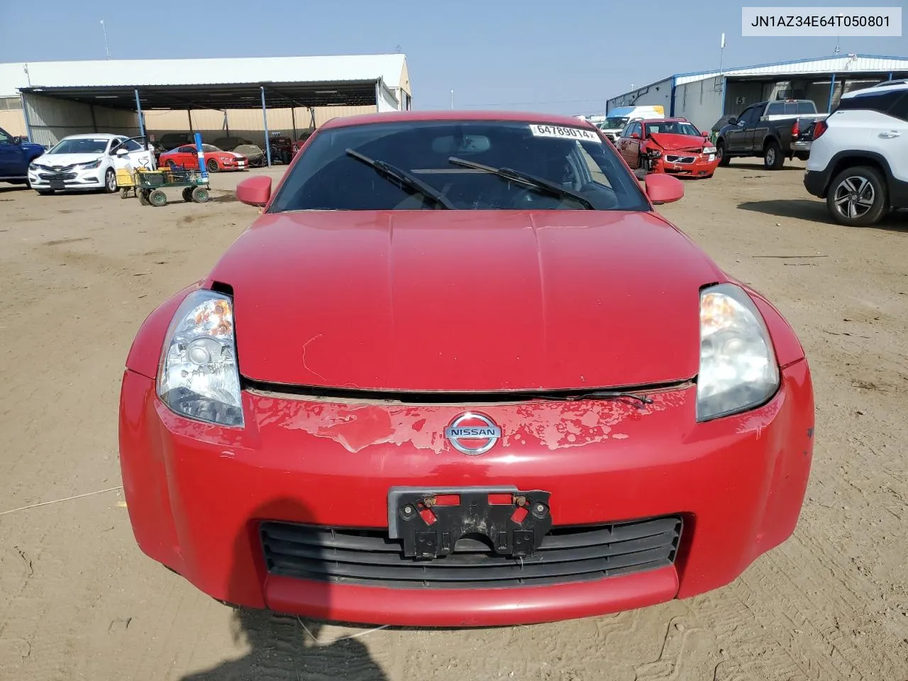 2004 Nissan 350Z Coupe VIN: JN1AZ34E64T050801 Lot: 64789014