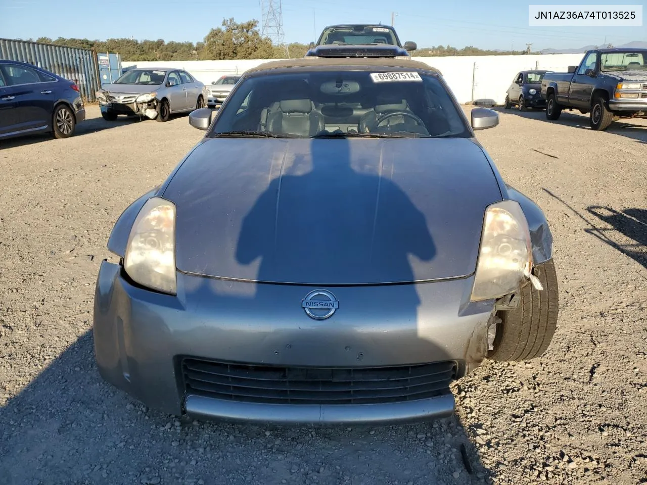 2004 Nissan 350Z Roadster VIN: JN1AZ36A74T013525 Lot: 69887514