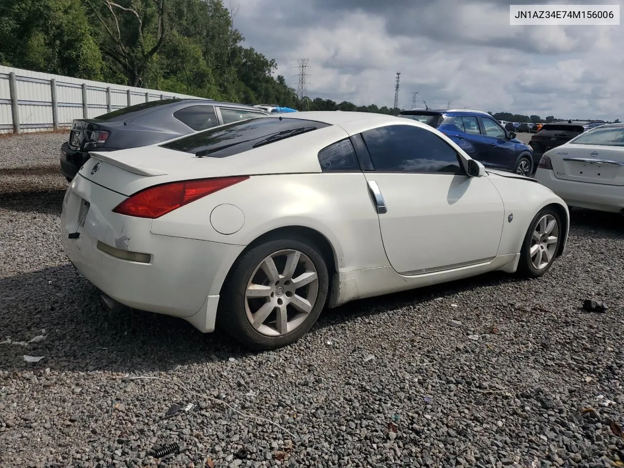 2004 Nissan 350Z Coupe VIN: JN1AZ34E74M156006 Lot: 71357064