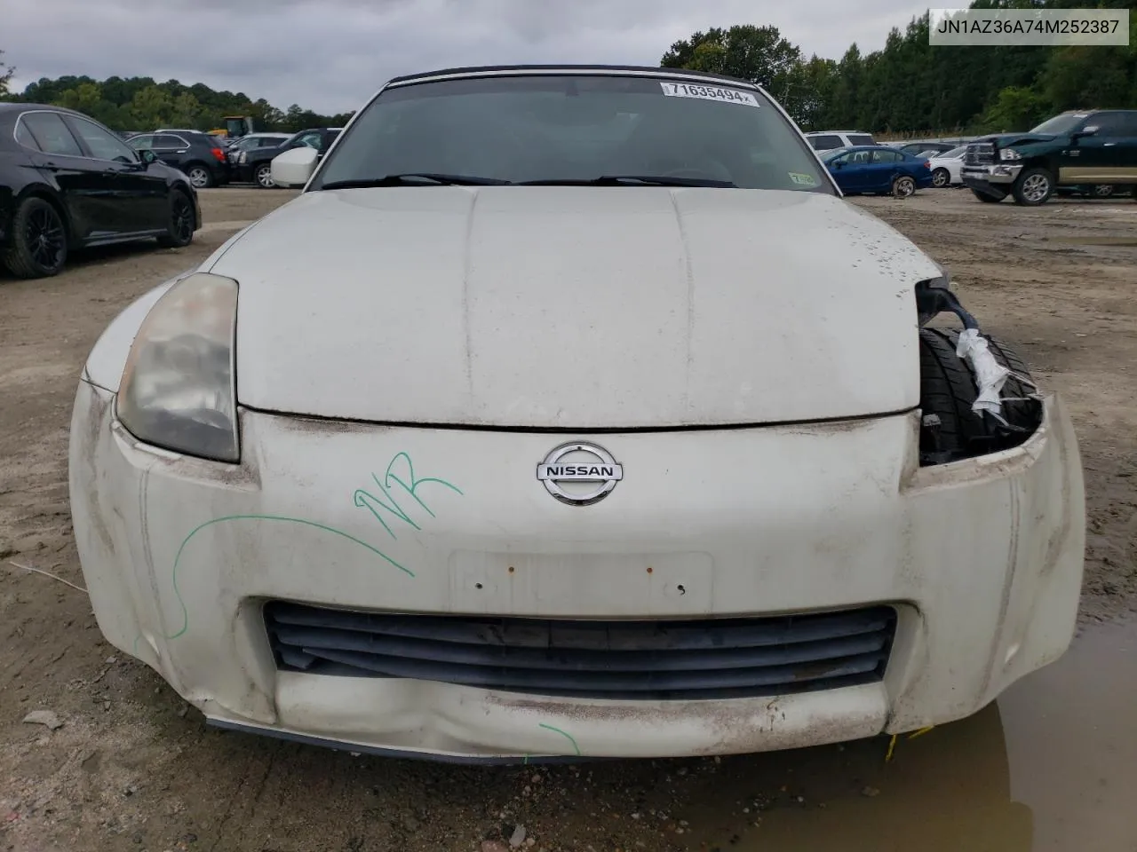 2004 Nissan 350Z Roadster VIN: JN1AZ36A74M252387 Lot: 71635494