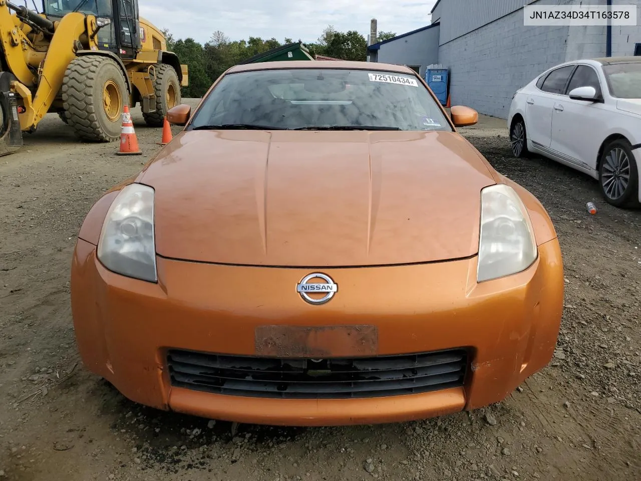 2004 Nissan 350Z Coupe VIN: JN1AZ34D34T163578 Lot: 72510434