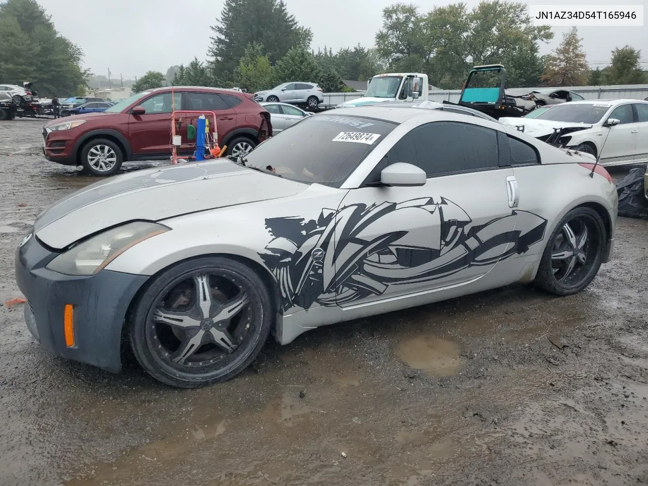 2004 Nissan 350Z Coupe VIN: JN1AZ34D54T165946 Lot: 72649874