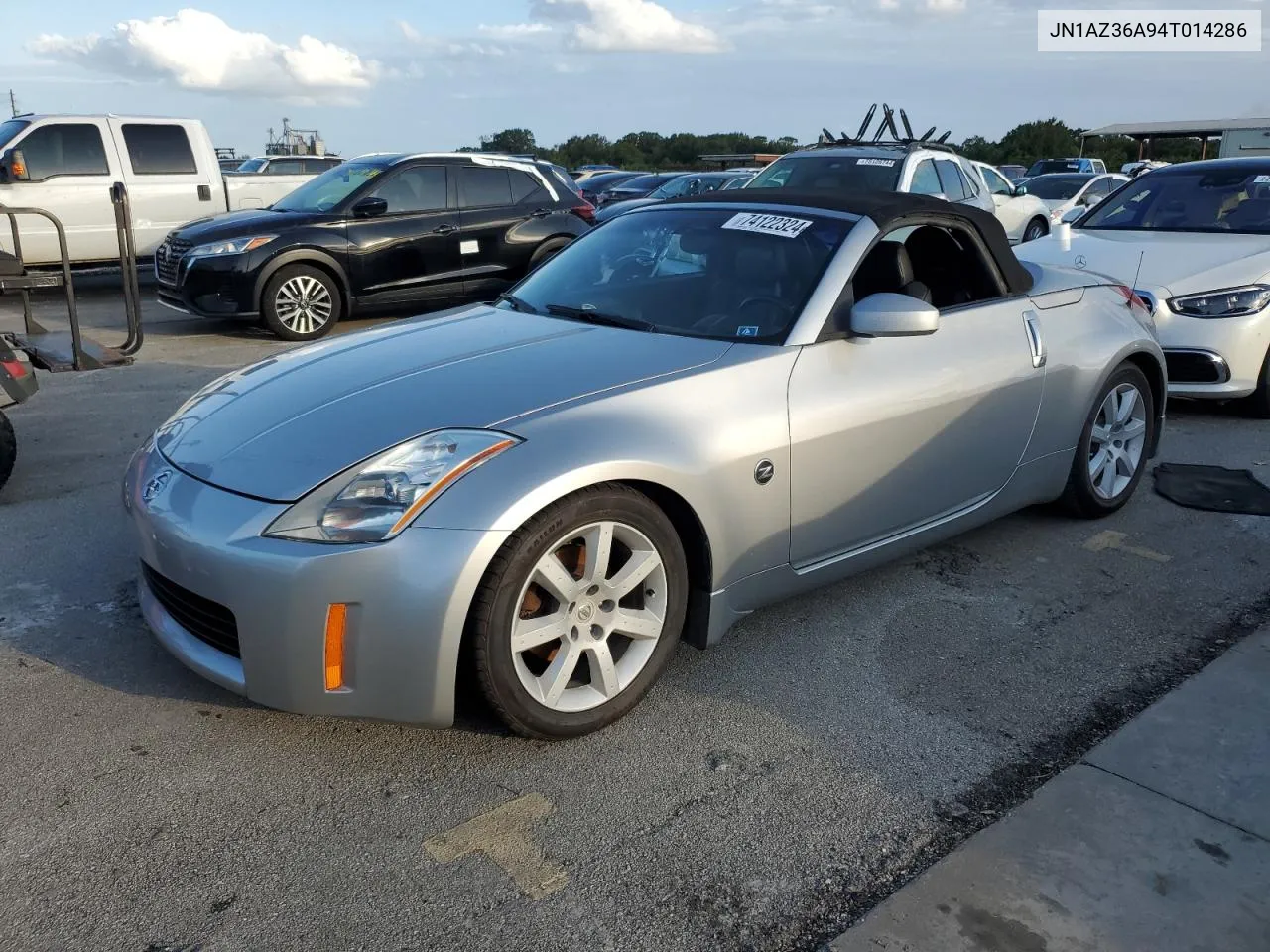 2004 Nissan 350Z Roadster VIN: JN1AZ36A94T014286 Lot: 74122324