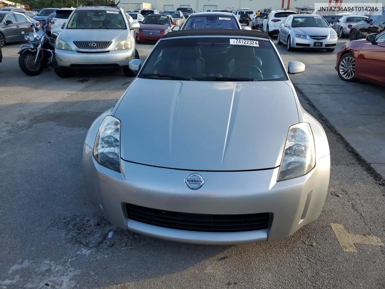 2004 Nissan 350Z Roadster VIN: JN1AZ36A94T014286 Lot: 74122324