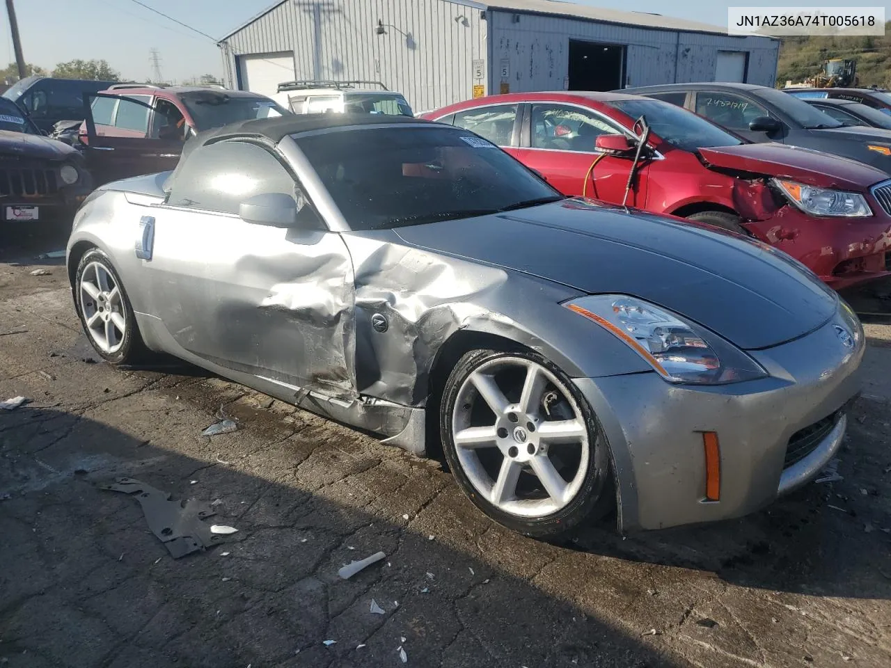 2004 Nissan 350Z Roadster VIN: JN1AZ36A74T005618 Lot: 74782064