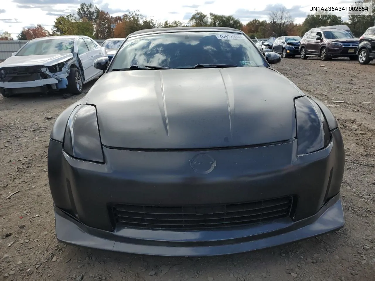 2004 Nissan 350Z Roadster VIN: JN1AZ36A34T002554 Lot: 76447534