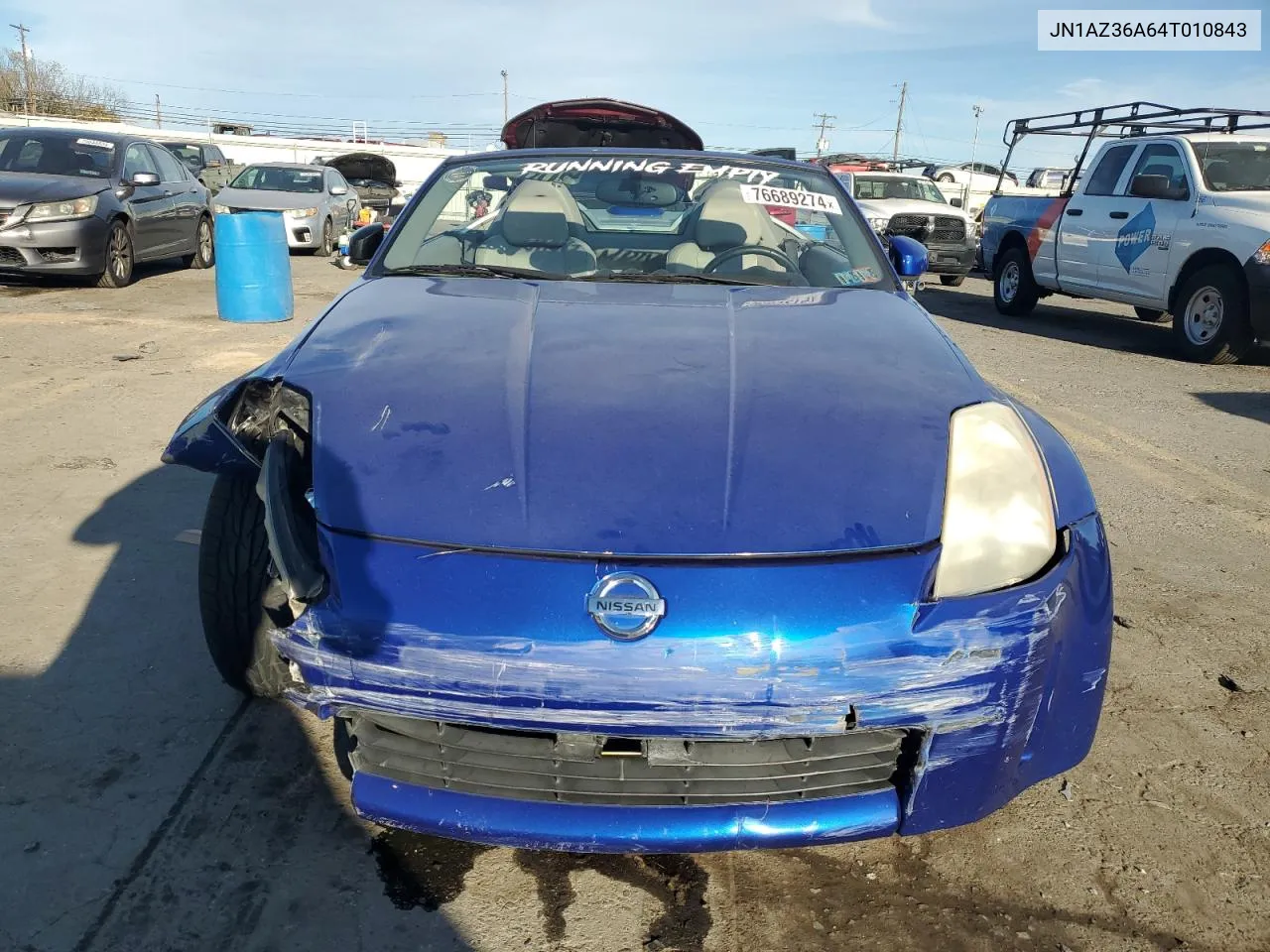 2004 Nissan 350Z Roadster VIN: JN1AZ36A64T010843 Lot: 76689274