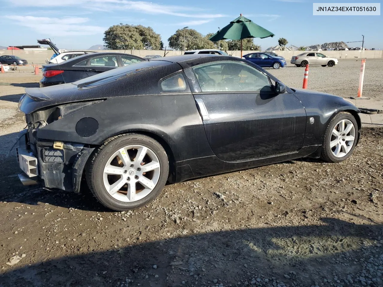 2004 Nissan 350Z Coupe VIN: JN1AZ34EX4T051630 Lot: 77161424