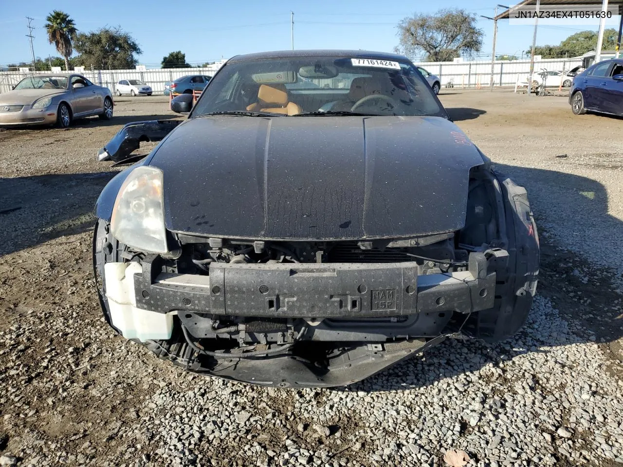 2004 Nissan 350Z Coupe VIN: JN1AZ34EX4T051630 Lot: 77161424