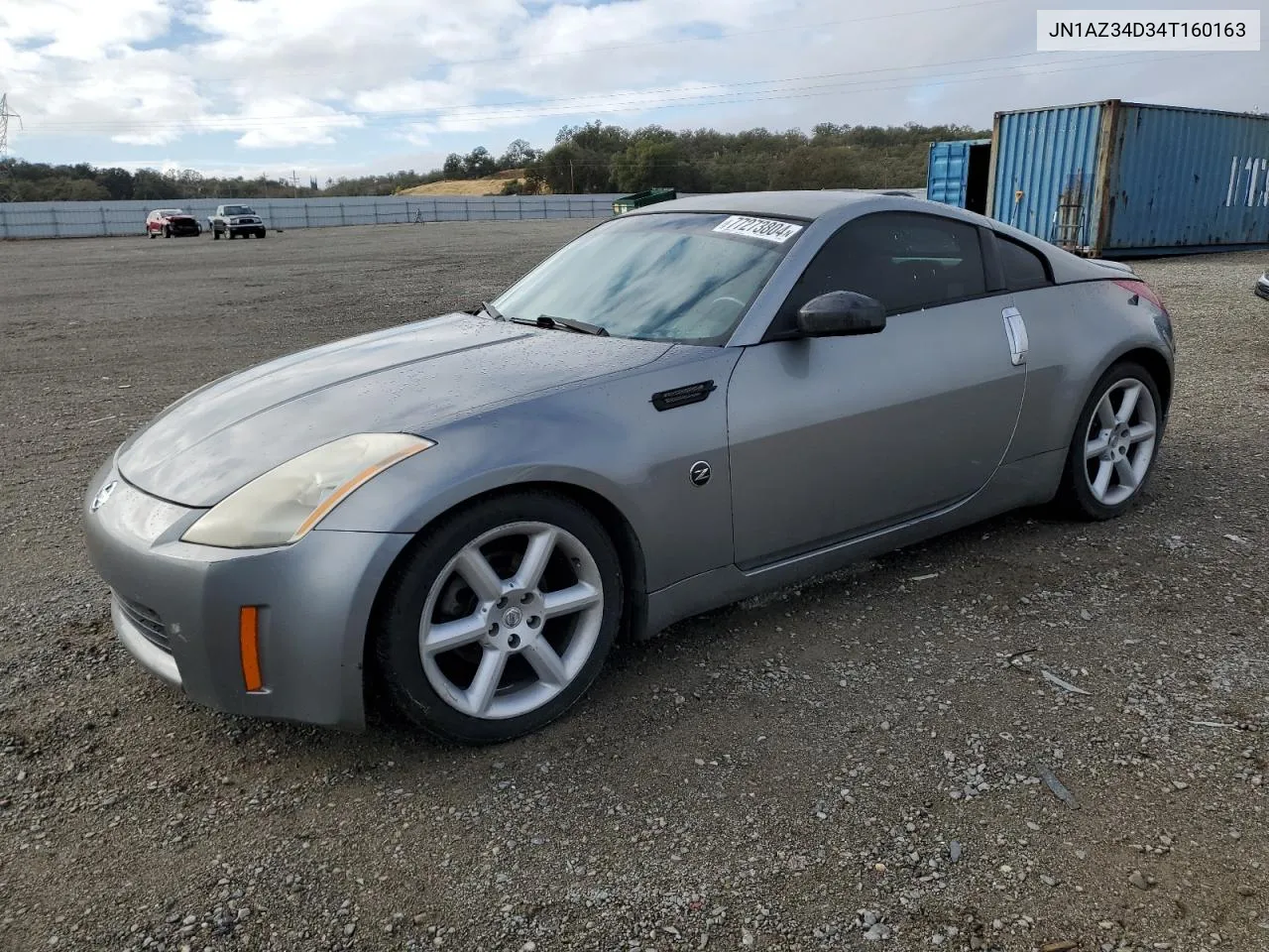 2004 Nissan 350Z Coupe VIN: JN1AZ34D34T160163 Lot: 77273804