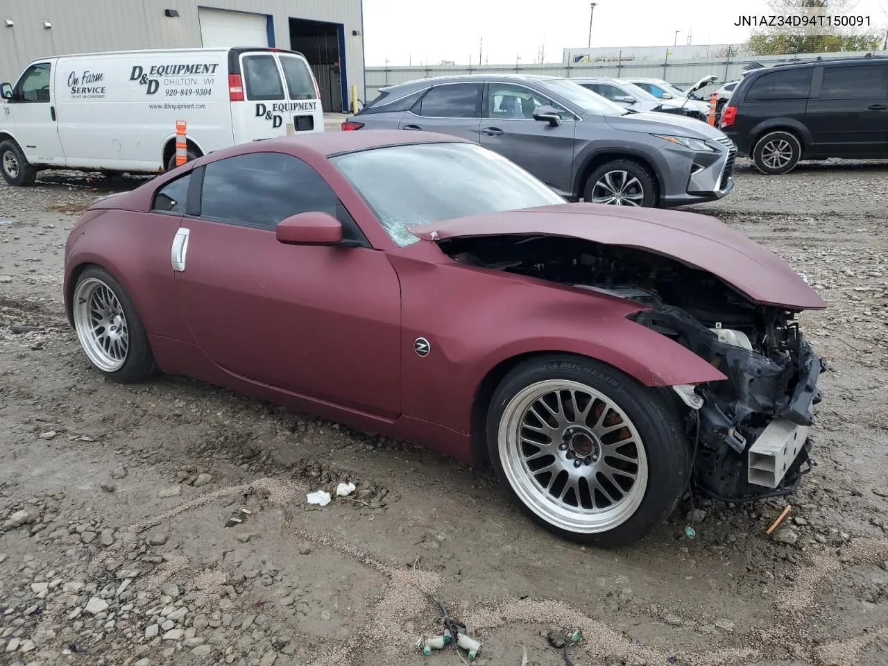 2004 Nissan 350Z Coupe VIN: JN1AZ34D94T150091 Lot: 79235434