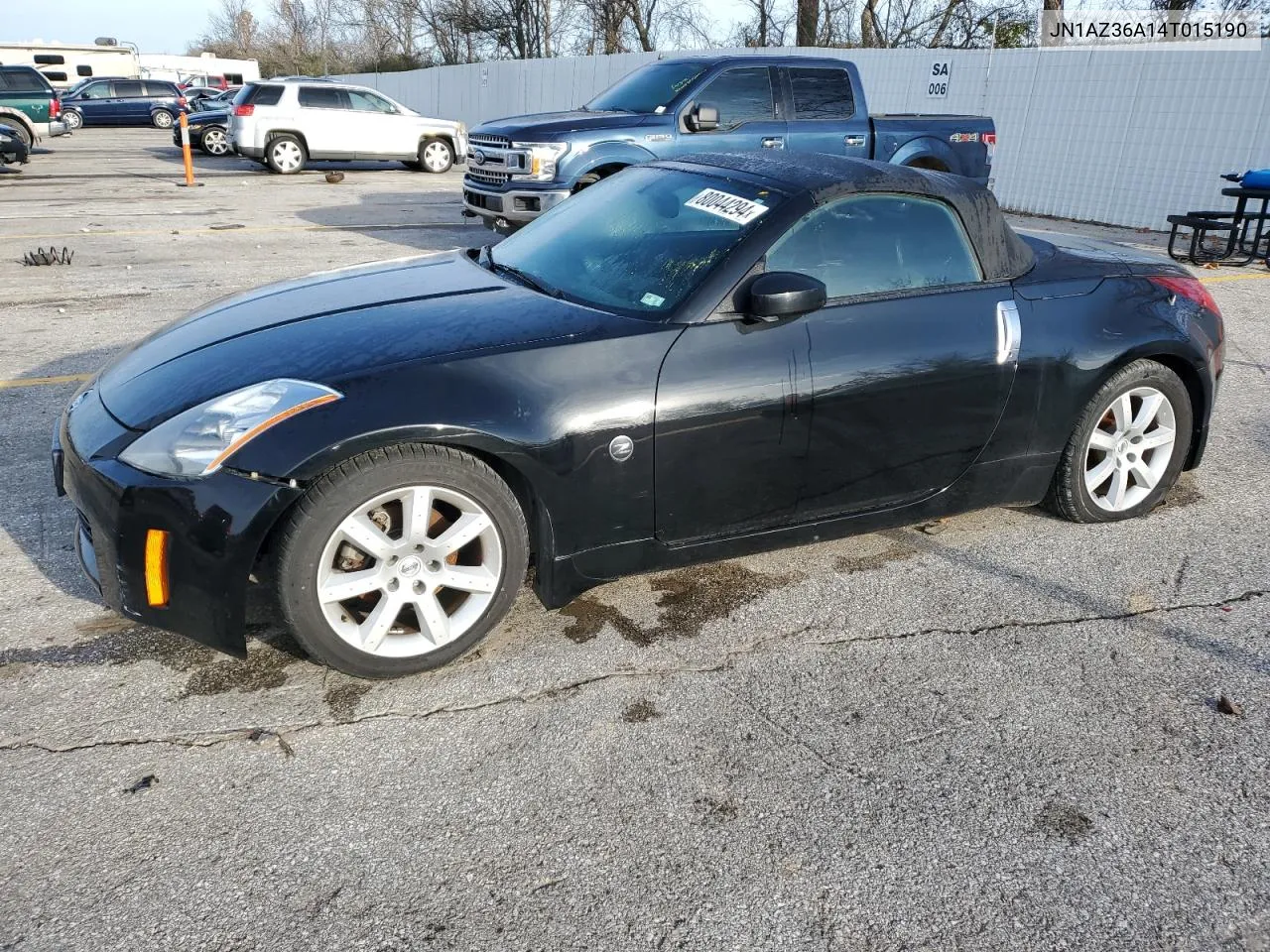 2004 Nissan 350Z Roadster VIN: JN1AZ36A14T015190 Lot: 80044294