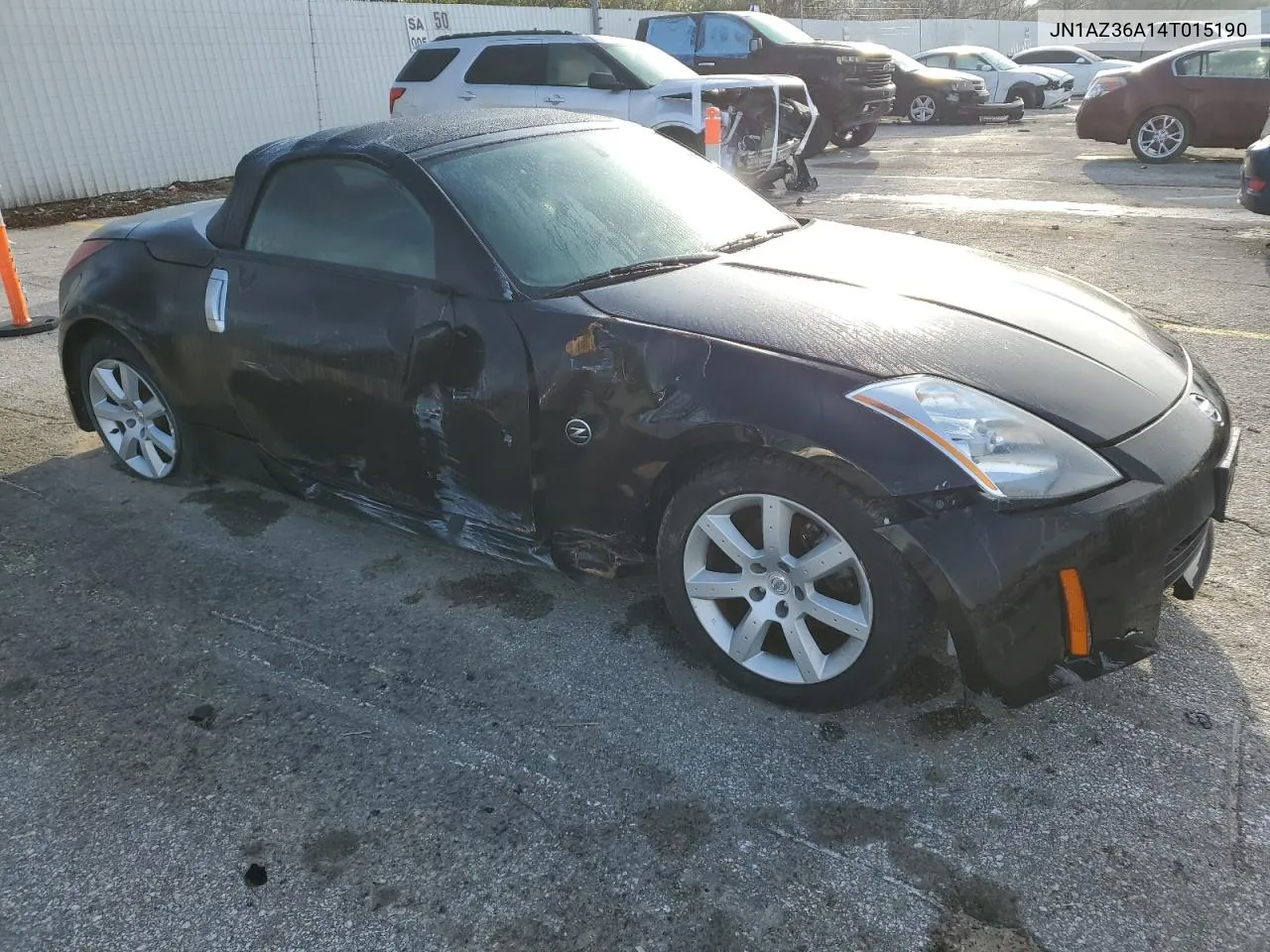 2004 Nissan 350Z Roadster VIN: JN1AZ36A14T015190 Lot: 80044294