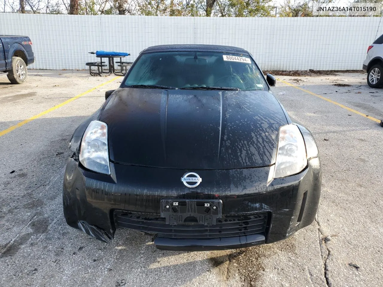 2004 Nissan 350Z Roadster VIN: JN1AZ36A14T015190 Lot: 80044294