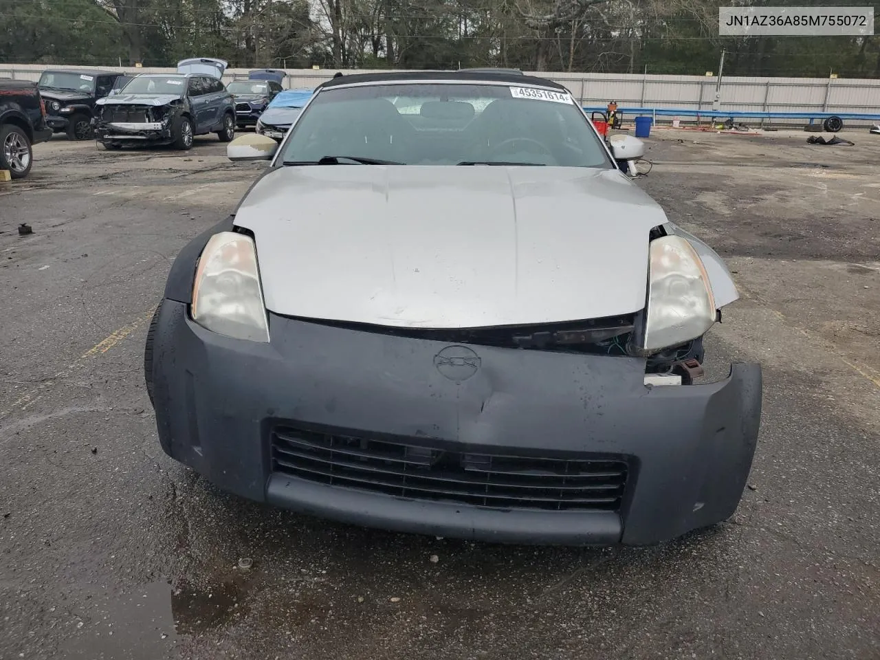 2005 Nissan 350Z Roadster VIN: JN1AZ36A85M755072 Lot: 45351614