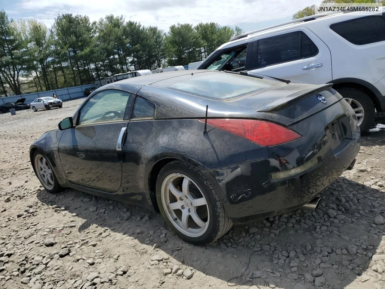 2005 Nissan 350Z Coupe VIN: JN1AZ34E45M655282 Lot: 52238414