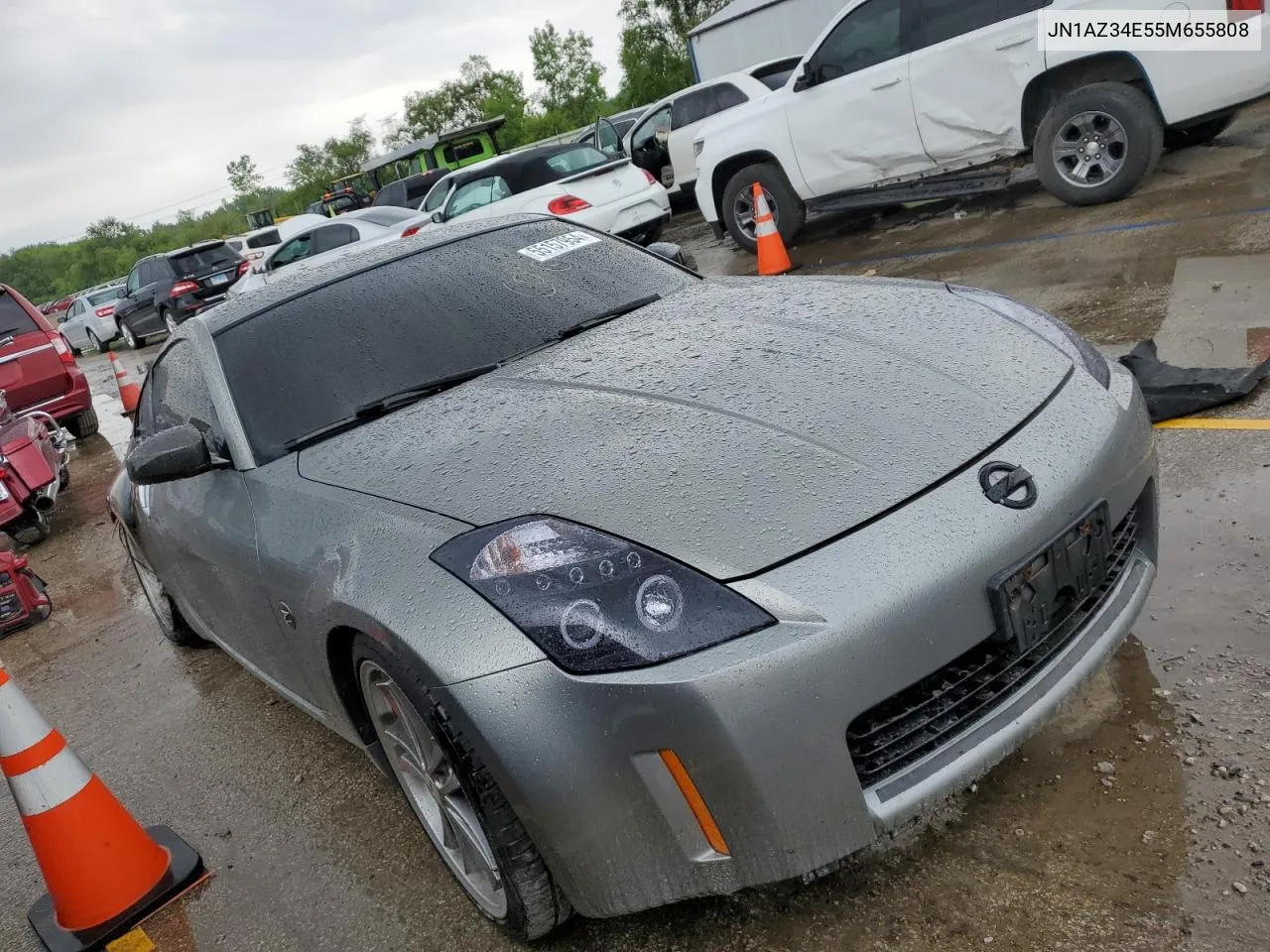 2005 Nissan 350Z Coupe VIN: JN1AZ34E55M655808 Lot: 55157954