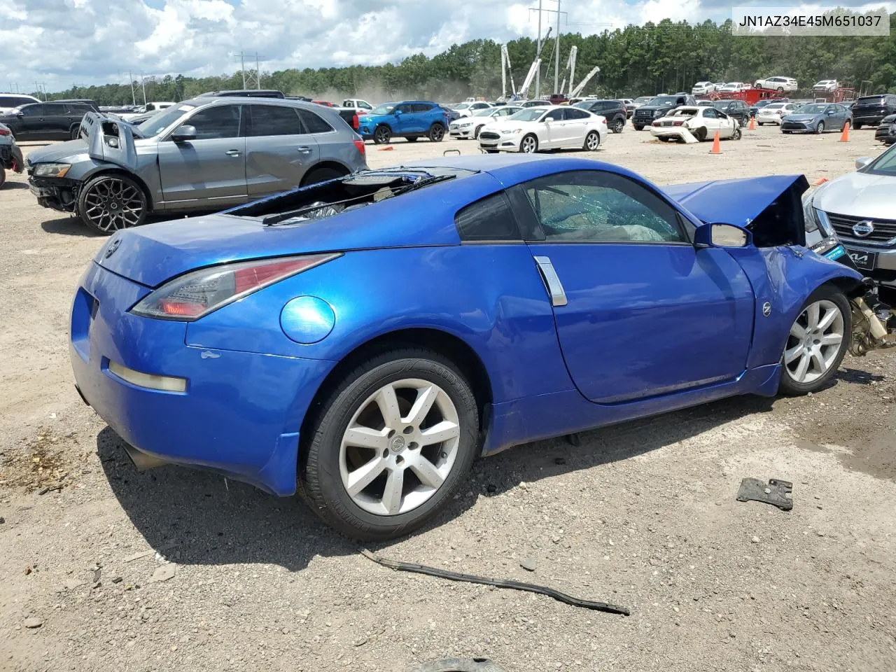 2005 Nissan 350Z Coupe VIN: JN1AZ34E45M651037 Lot: 60239124