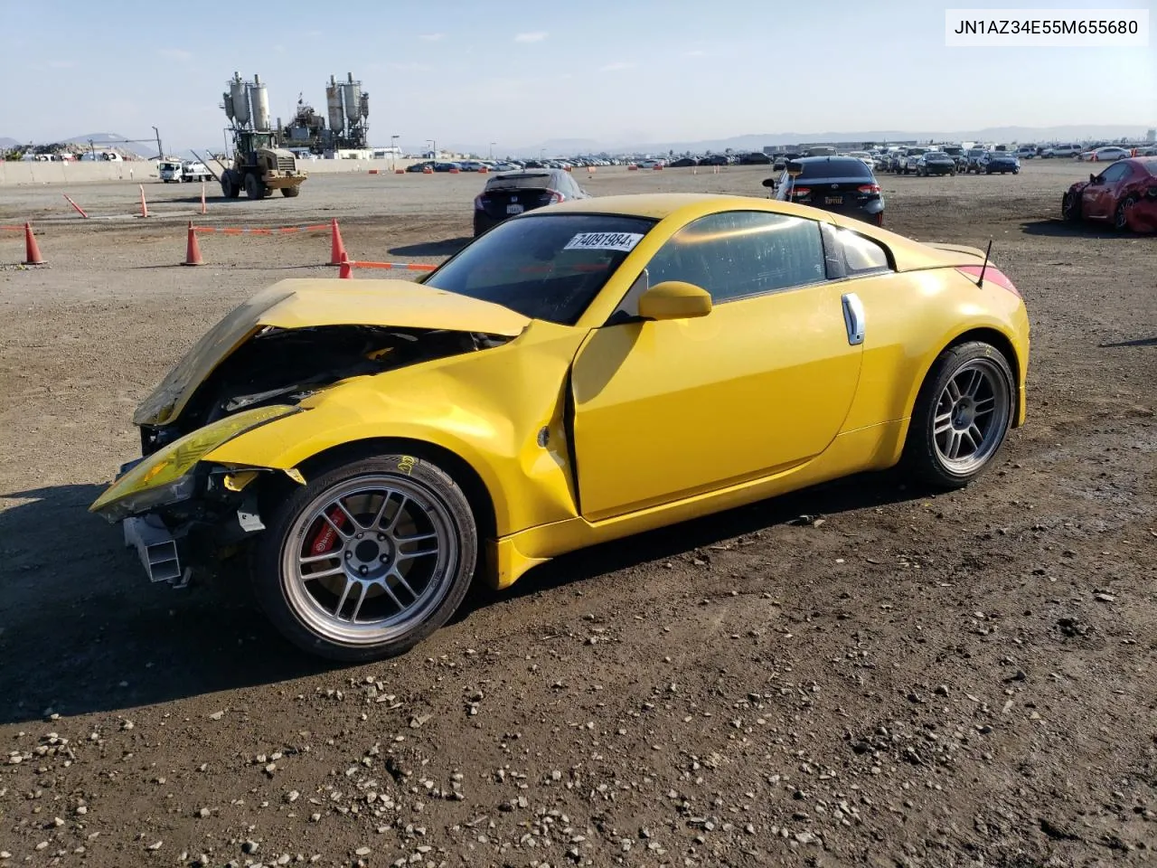 2005 Nissan 350Z Coupe VIN: JN1AZ34E55M655680 Lot: 74091984