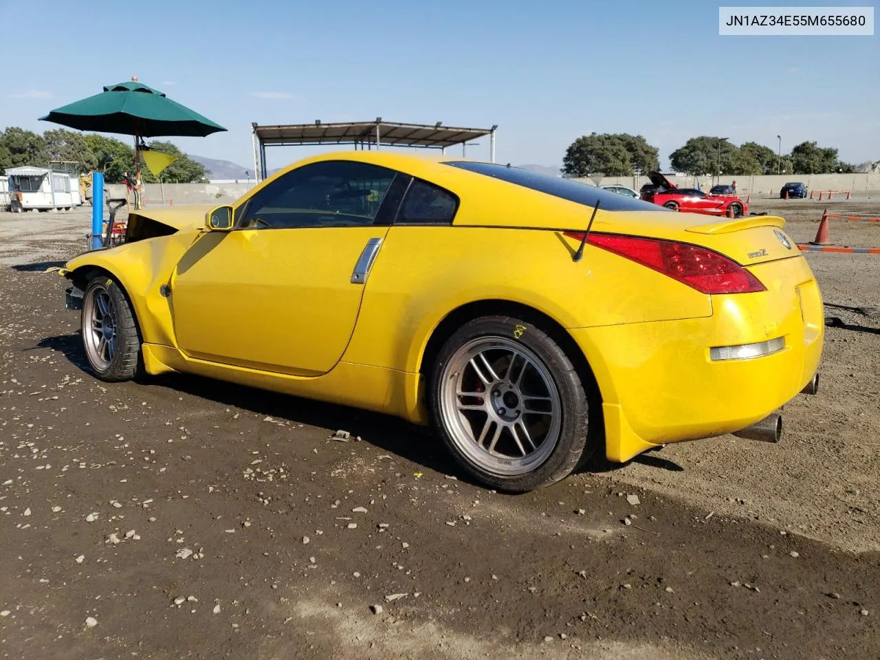 2005 Nissan 350Z Coupe VIN: JN1AZ34E55M655680 Lot: 74091984