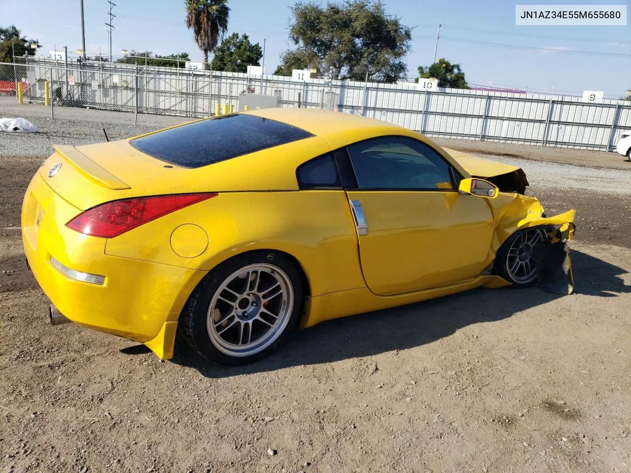 2005 Nissan 350Z Coupe VIN: JN1AZ34E55M655680 Lot: 74091984