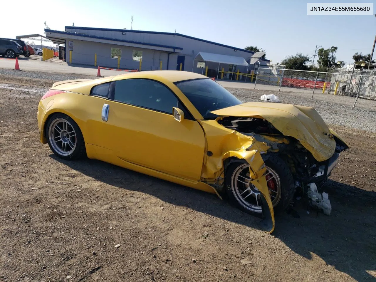 2005 Nissan 350Z Coupe VIN: JN1AZ34E55M655680 Lot: 74091984